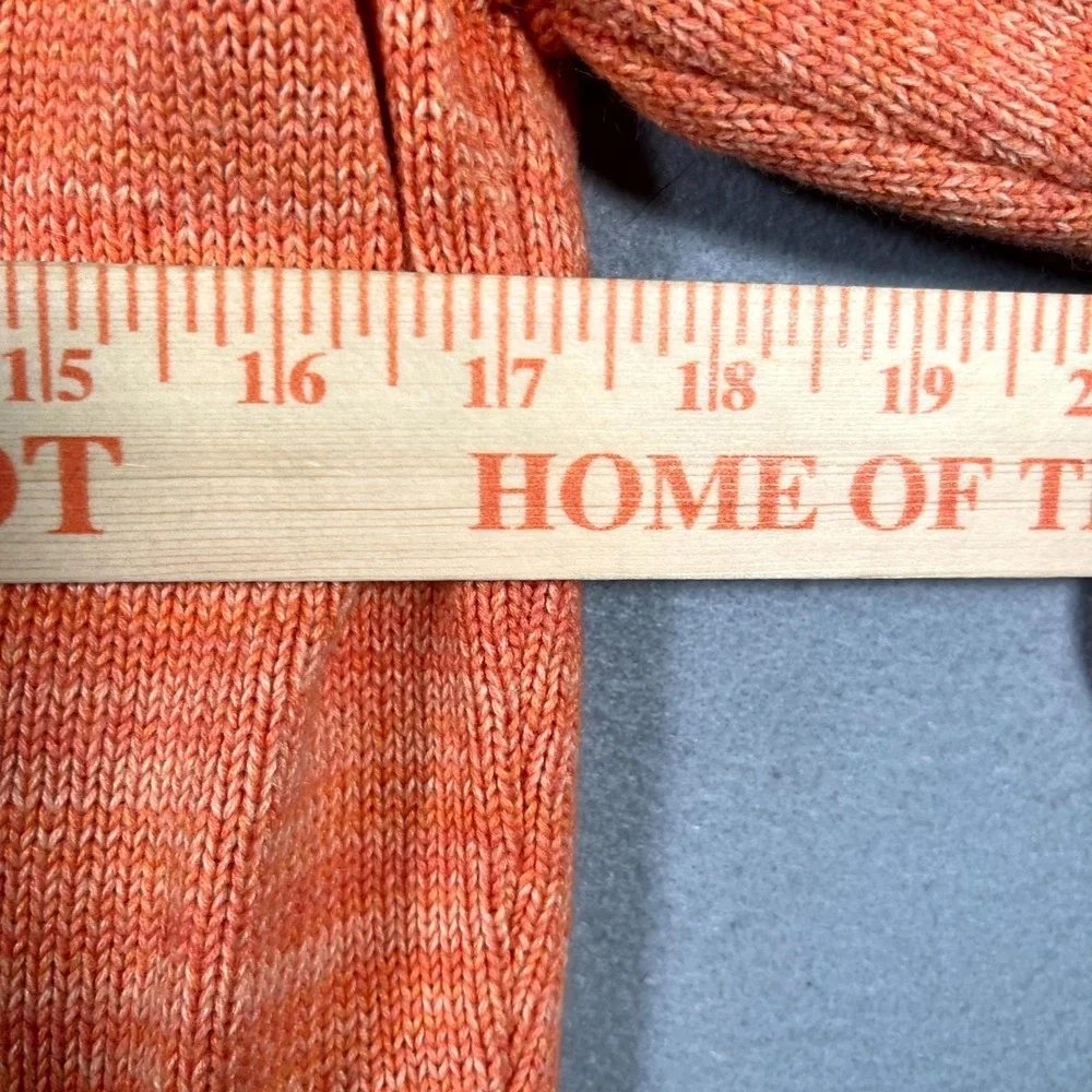 Tiara International Cardigan Sweater Womens PXL Orange‎ Fair Isle Raglan Sleeve